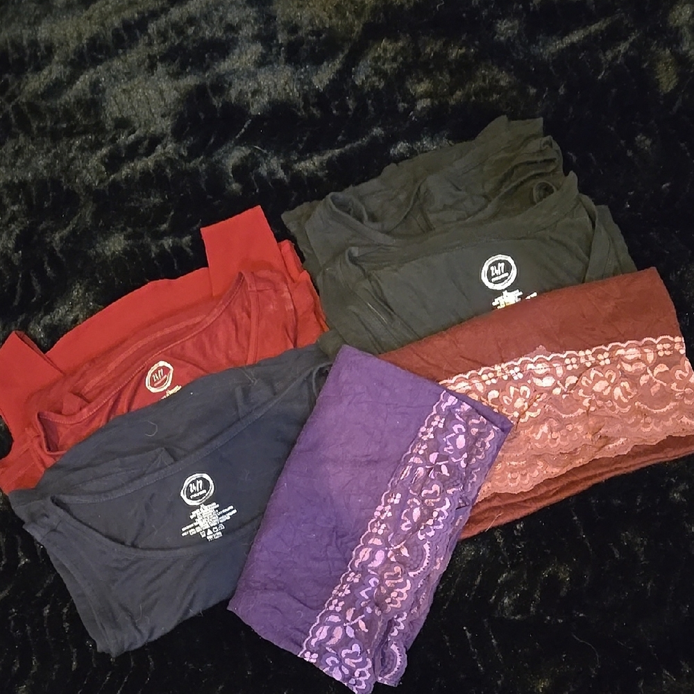Women's Assorted Lace and Solid Tops